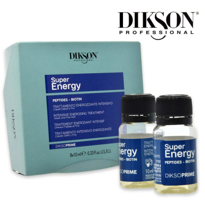 Dikson prime super energy trattamento energizzante intensivo per capelli deboli e fini. 8x10 ml.