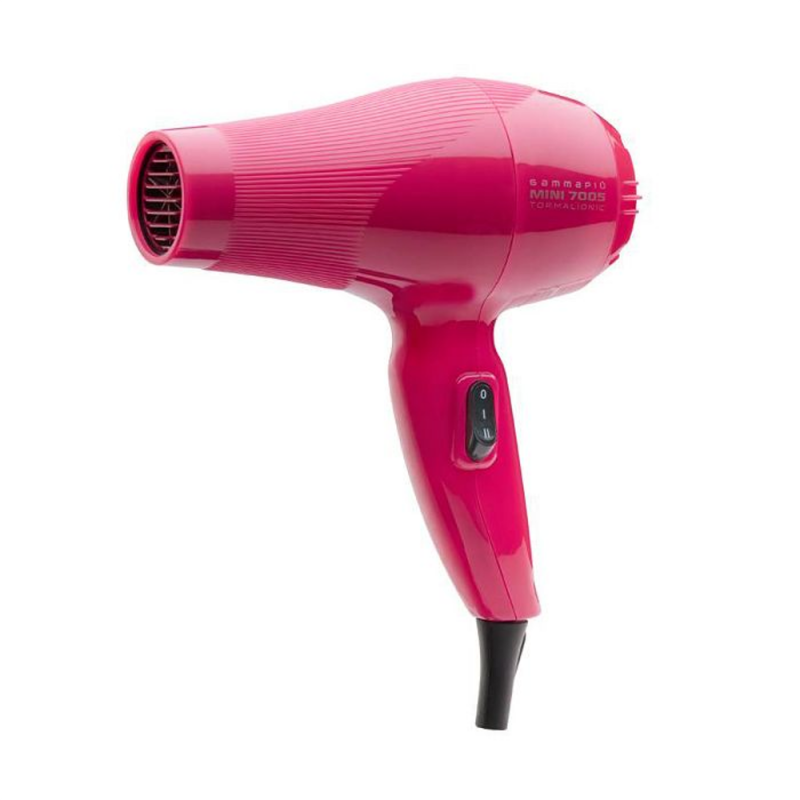 Asciugacapelli professionale E - tc light compatto e leggero con turbo compressore - colore fuchsia