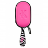 The Knot Pro spazzola districante zebrata con custodia rosa