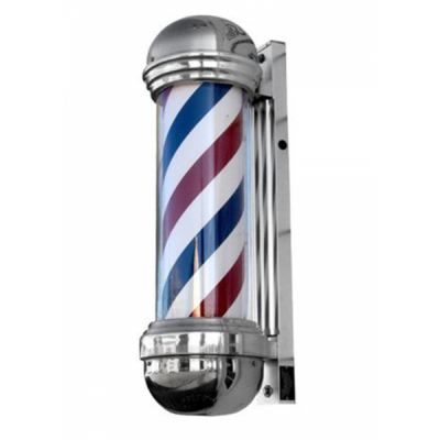 Melcap Barber Pole - palo da barbiere per interni con strisce rotanti