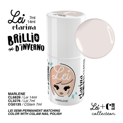 Clarissa Lei Brillio d'Inverno smalto semipermanente - Marlene - 7 ml
