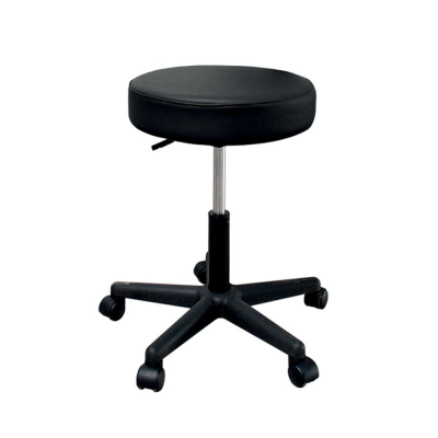 Sgabello girevole con ruote antiscivolo Melcap Report - colore nero