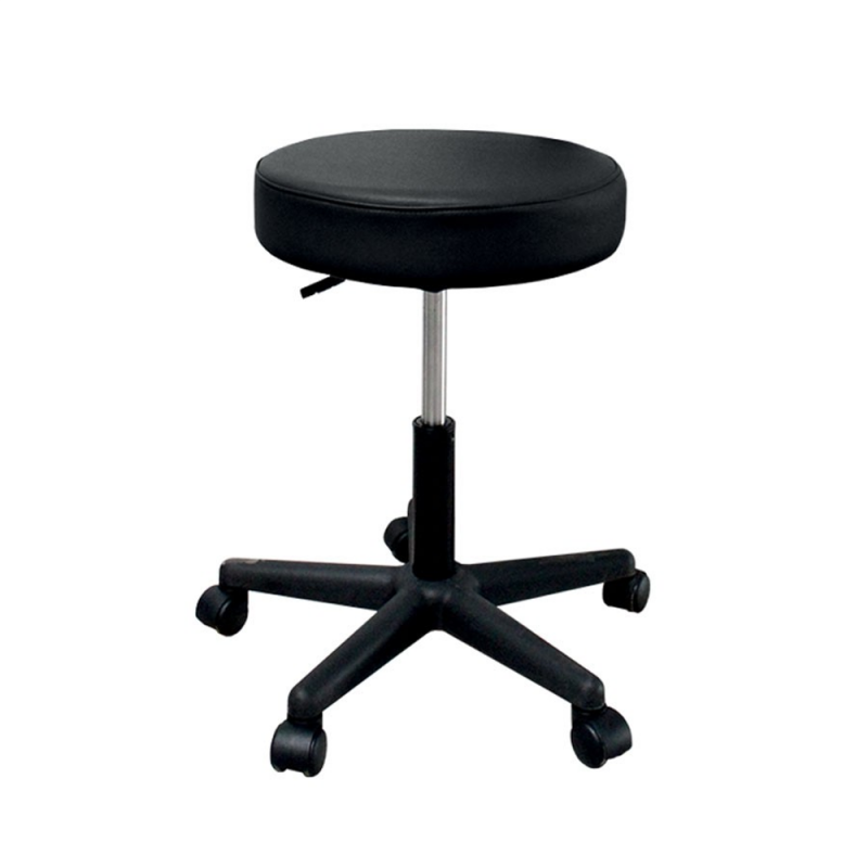 Sgabello girevole con ruote antiscivolo Melcap Report - colore nero