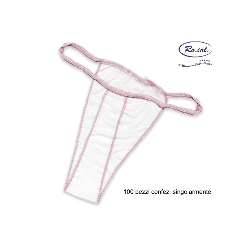 Roial tanga donna monouso - confezione da 100 pezzi