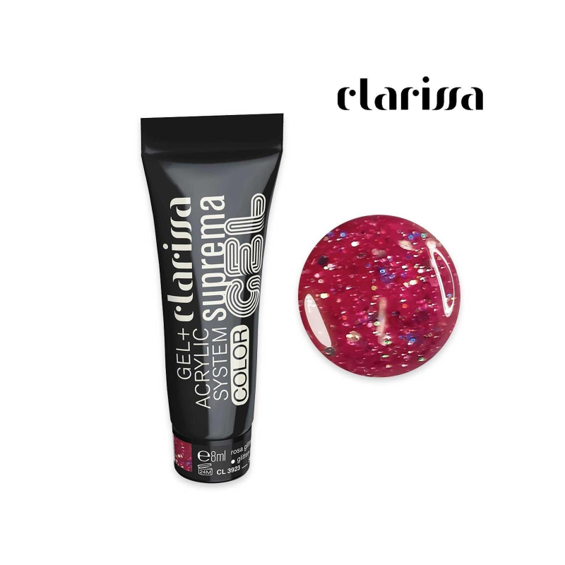 Clarissa Suprema gel rosa glitterato Cl 3923 - 8 ml