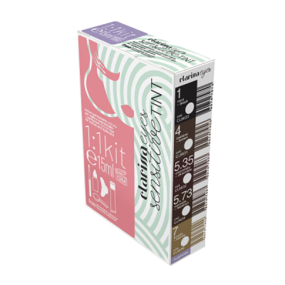 Clarissa Sensitive Tint Kit crema colorante per ciglia e sopracciglia n. 4 - castano