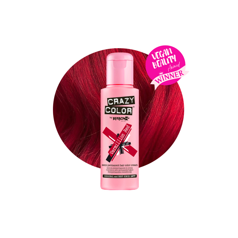 Crazy Color crema colorante semipermanente n. 40 rosso vermiglio - 100 ml