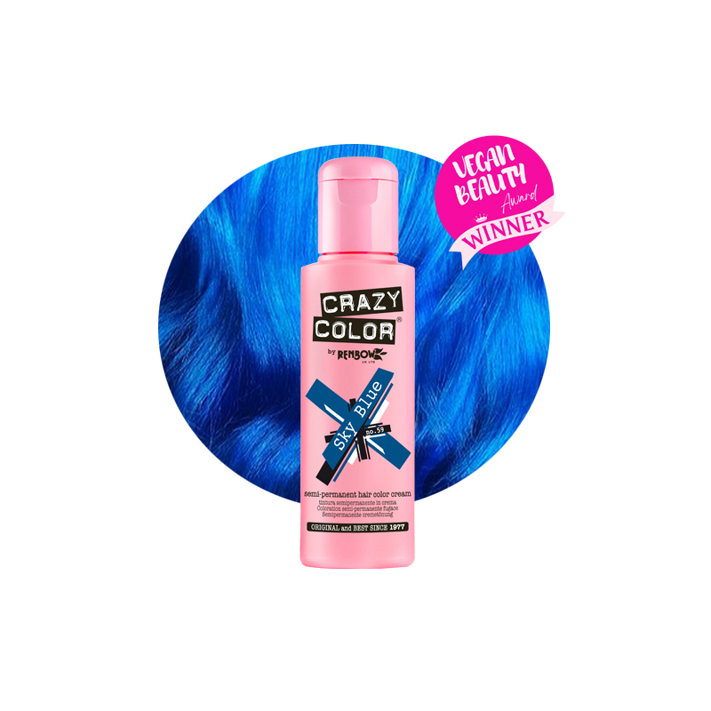 crazy Color Crema colorante semipermanente N. 59 Sky Blue - 100 ml