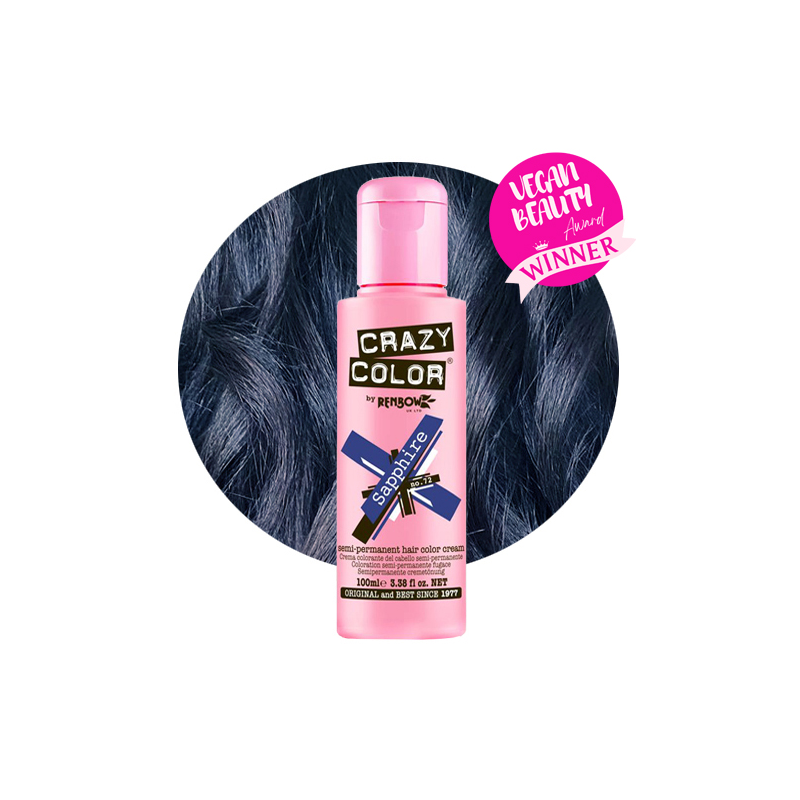 Crazy Color crema colorante semipermanente N. 72 Sapphire - 100 ml