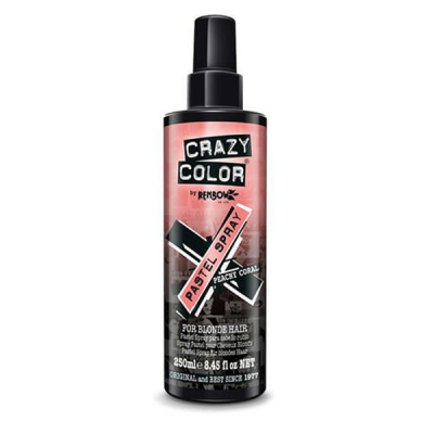 Crazyy color pastel spray cplorazione semipermanente spray - peachy coral 250 ml