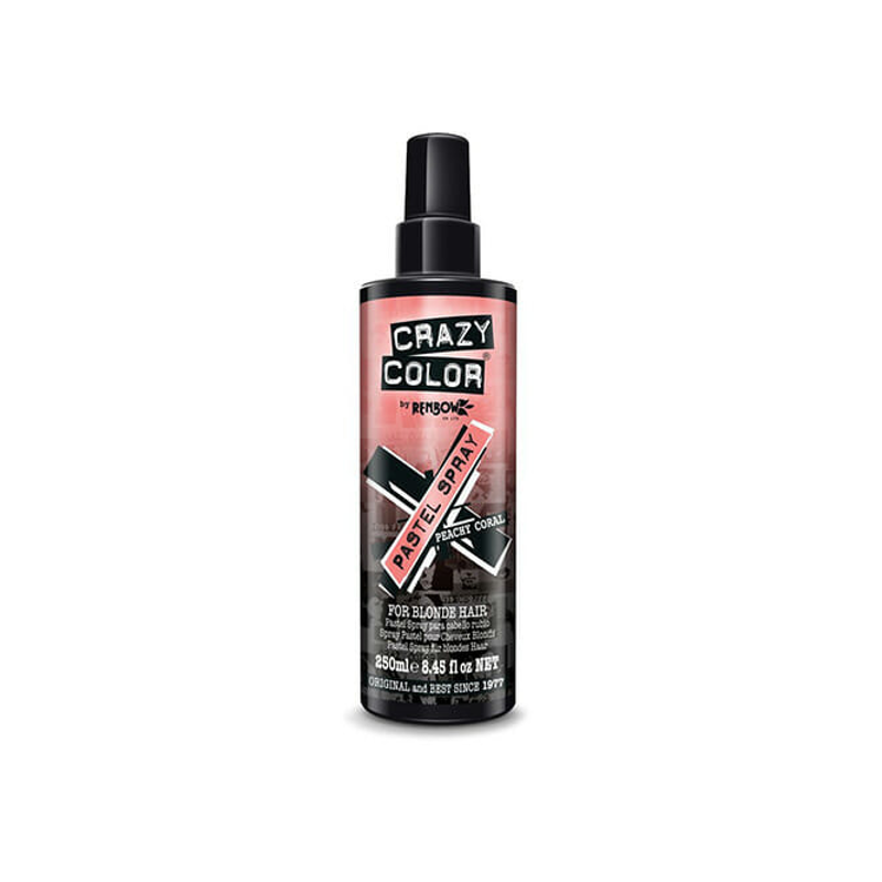 Crazyy color pastel spray cplorazione semipermanente spray - peachy coral 250 ml