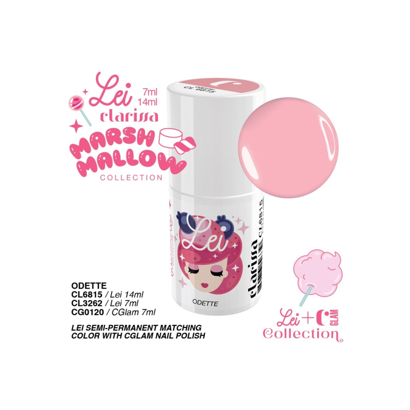 Clarissa lei Odette smalto semipermanente cl 3262 Marshmallow collection - 7 ml