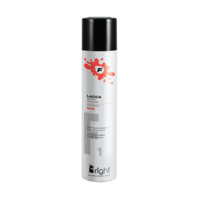 Bright lacca spray f1 volumizzante, modellante, a lunga durata - 500 ml