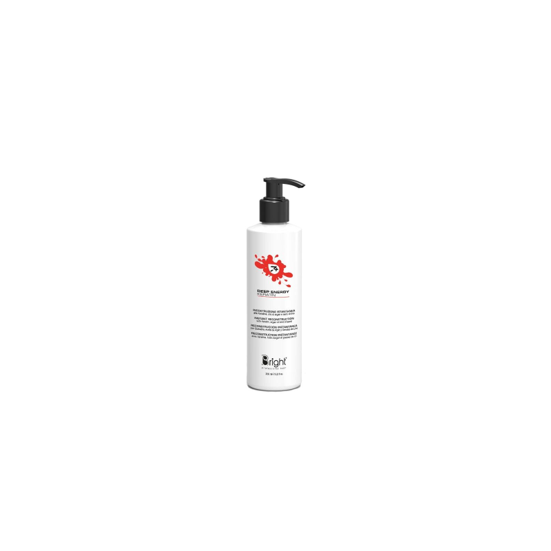 Bright ricostruzione istantanea ala keratina, olio di argan e semi di lino - 200 ml