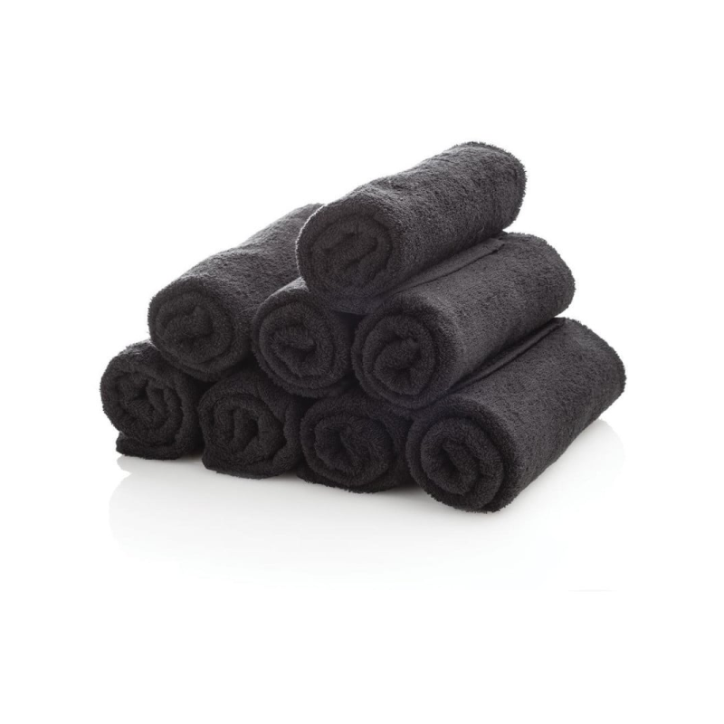 Xanitalia asciugamano da barbiere nero 30x45 cm - prezzo al pezzo