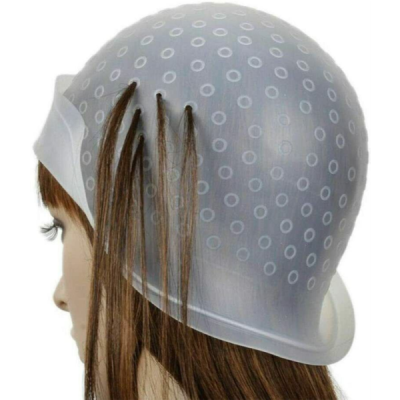 Haircare cuffia mechés in silicone trasparente riutilizzabile con uncino