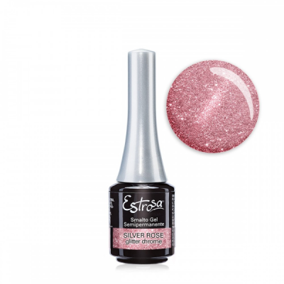 Estrosa smalto gel semipermanente - Silver Rose Chrome 7 ml