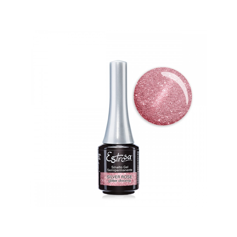 Estrosa smalto gel semipermanente - Silver Rose Chrome 7 ml