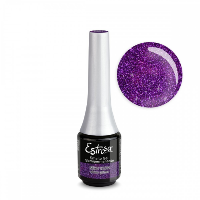 Estrosa smalto gel semipermanente -Sexy icon shiny glitter 7 ml