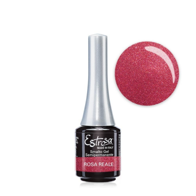 Estrosa smalto gel semipermanente - Rosa reale metallic 7 ml