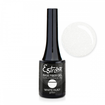 Estrosa Base Fiber Gel - White Dust Glitter 14 ml