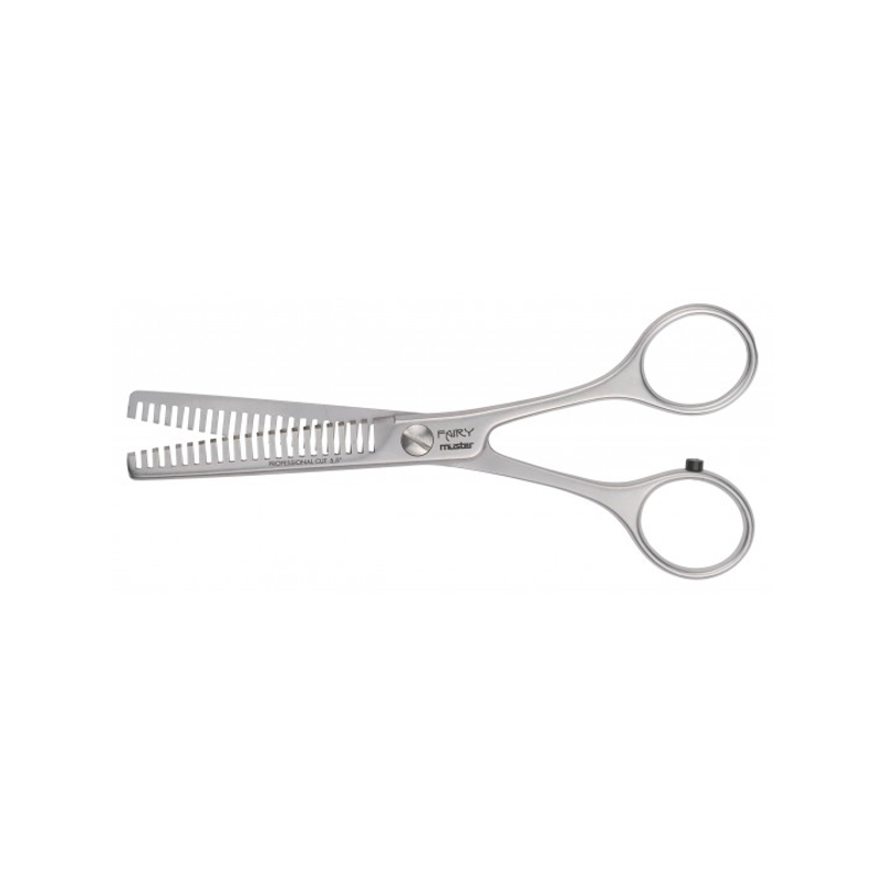 Muster Fairy forbice professionale satinata Sfoltire 5,5 a 42 denti con silenziatore