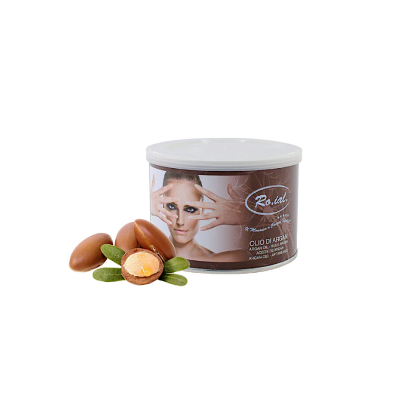Roial barattolo cera depilatoria in vaso all'olio di argan - 400 ml.