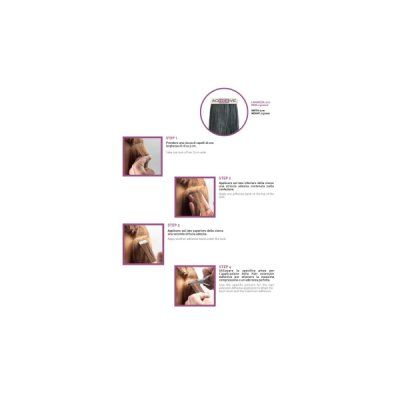 Socap Extension Adesive capelli naturali 50-55 cm 6 pezzi - coloro 32 Castano Mogano