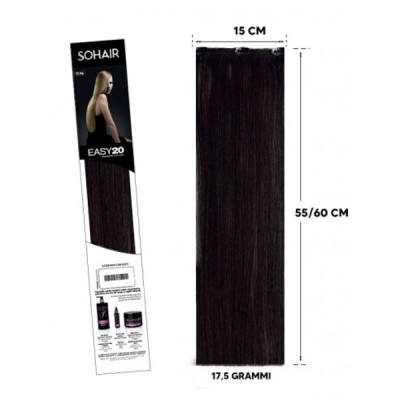 SoHair Easy 20 extension capelli naturali con clips 55-60 cm - colore 27 Dorato Biondo