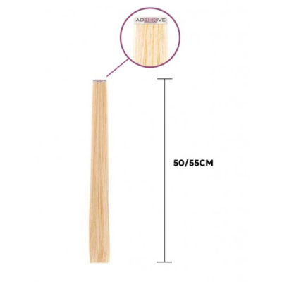 Socap Extension Adesive capelli naturali 50-55 cm 6 pezzi - coloro 32 Castano Mogano