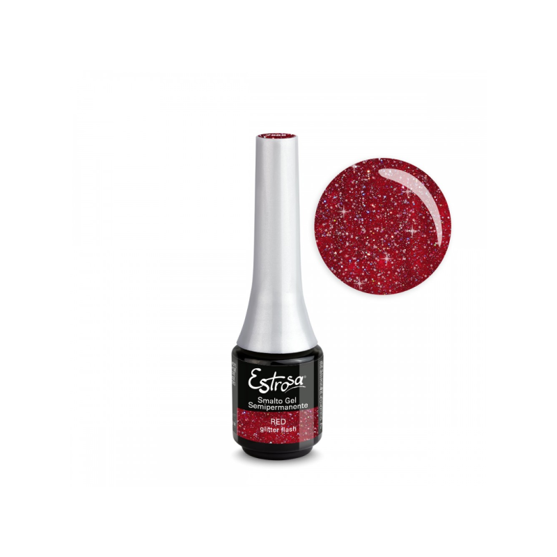 Estrosa smalto semipermanente Glitter Flash - Red 7 ml
Colore rosso - glitter luminoso