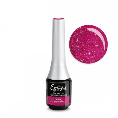 Estrosa smalto semipermanente Glitter Flash - Pink 7 ml
Colore rosa - glitter luminoso