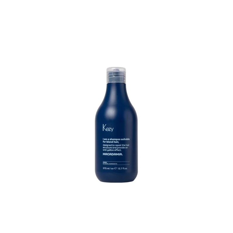 Kezy Macadamia No Yellow Shampoo per capelli biondi - 375 ml