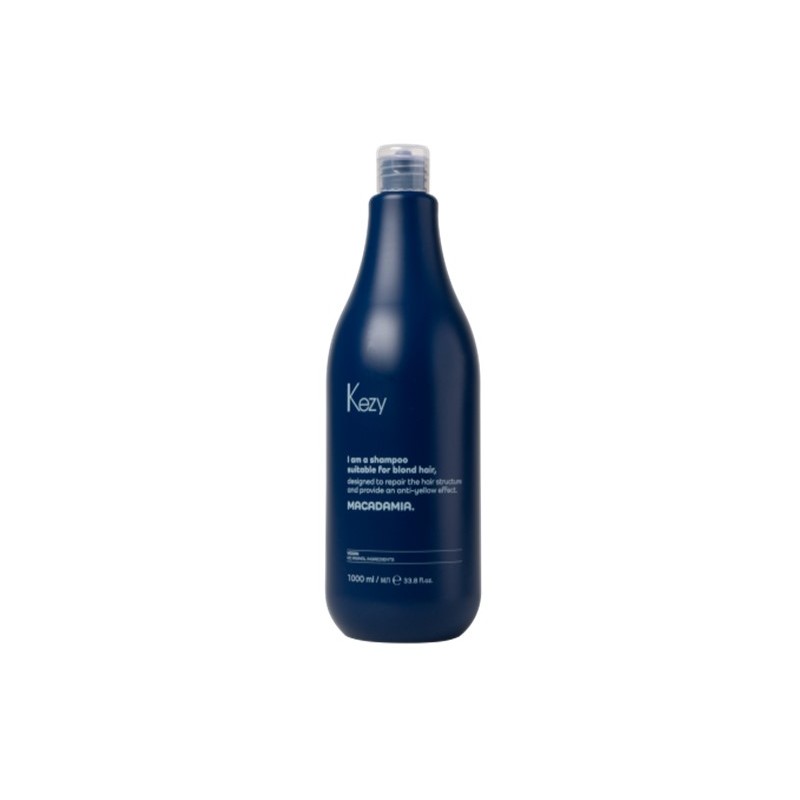 Kezy Macadamia No Yellow Shampoo (Shampoo Anti-giallo per Capelli Biondi) 1000ml