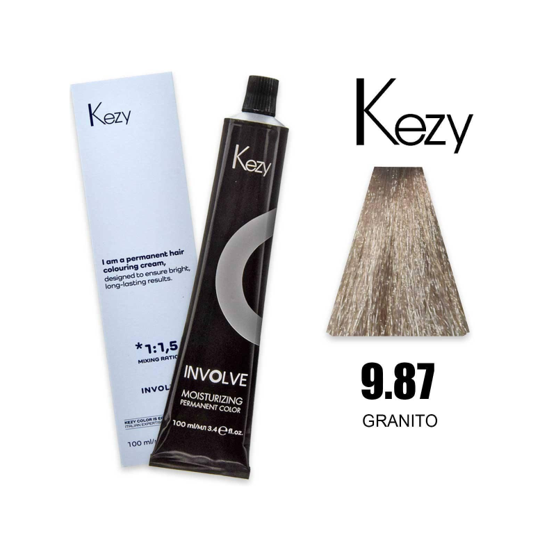 Kezy Involve Color colorazione permanente in crema 9.87 - Granito 100 ml