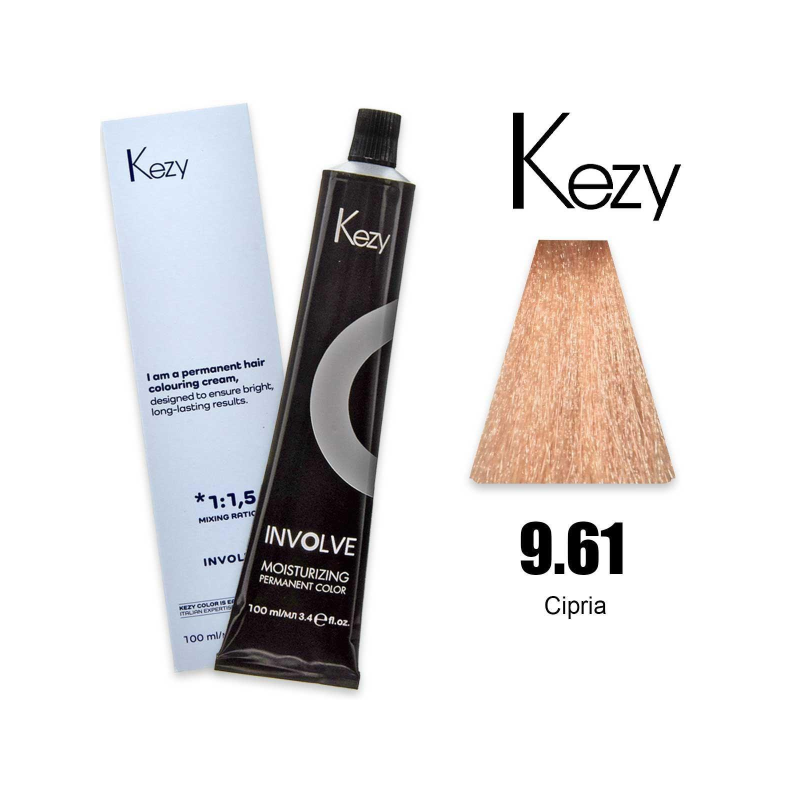 Kezy Involve Color colorazione permanente in crema 9.61 - Cipria