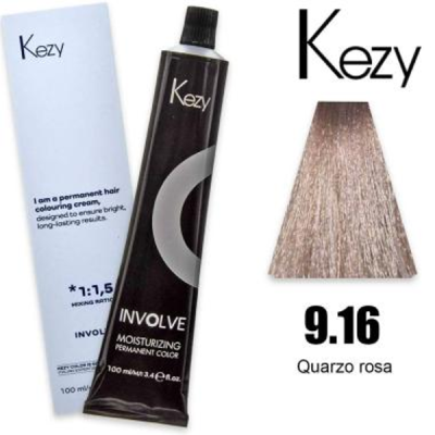 Kezy Involve Color colorazione permanente in crema 9.16 - Quarzo Rosa 100 ml