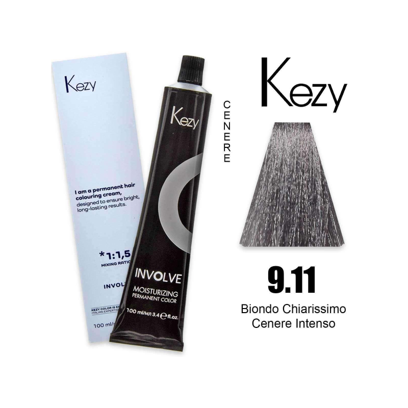 Kezy Involve Color Colorazione Permanente in Crema 9.11 / 9AAA 100ml