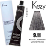 Kezy Involve Color colorazione permanente in crema 9.11 - Biondo Chiarissimo Cenere Intenso 100 ml