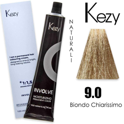 Kezy Involve Color Colorazione Permanente in Crema 9.0 / 9N 100ml