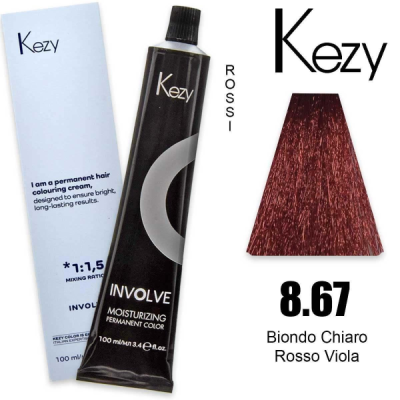 Kezy Involve Color Colorazione Permanente in Crema 8.67 / 8RV 100ml
