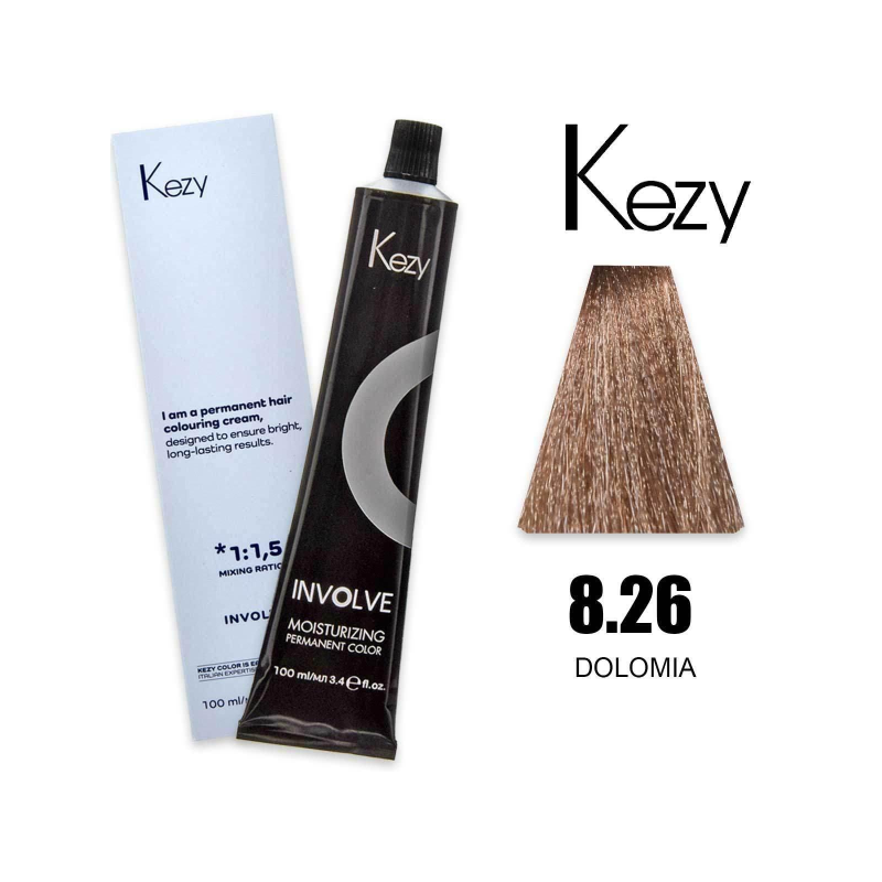 Kezy colorazione permanente in crema 8.26 - Domia 100 ml