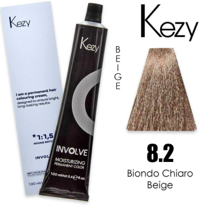 Kezy colorazione permanente in crema 8.2 - Biondo Chiaro Beige 100 ml