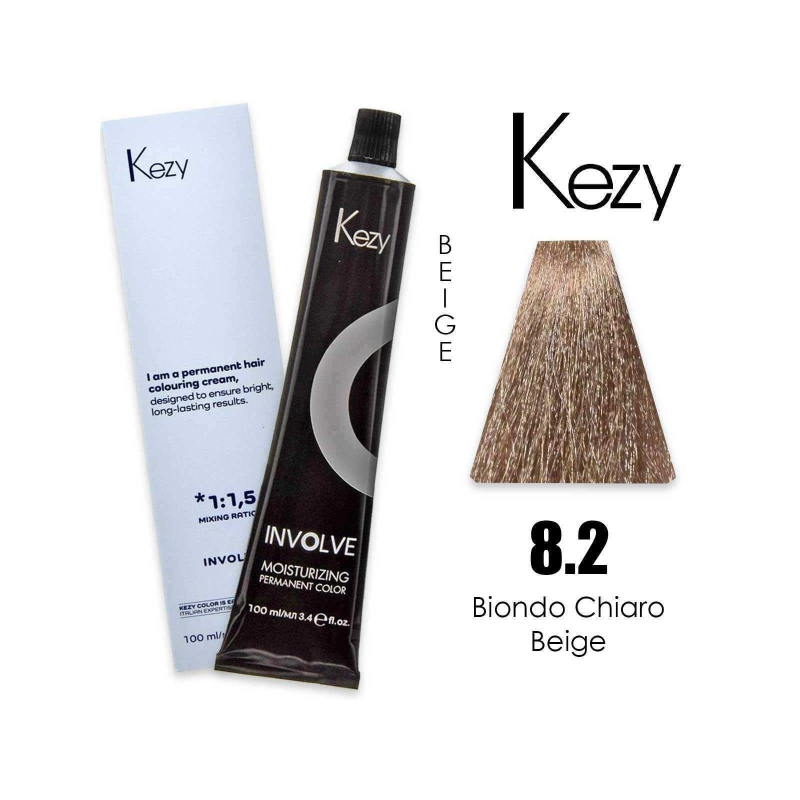 Kezy colorazione permanente in crema 8.2 - Biondo Chiaro Beige 100 ml