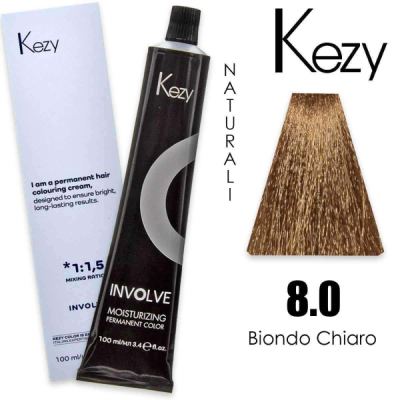 Kezy colorazione permanente in crema 8.0 - Biondo Chiaro 100 ml