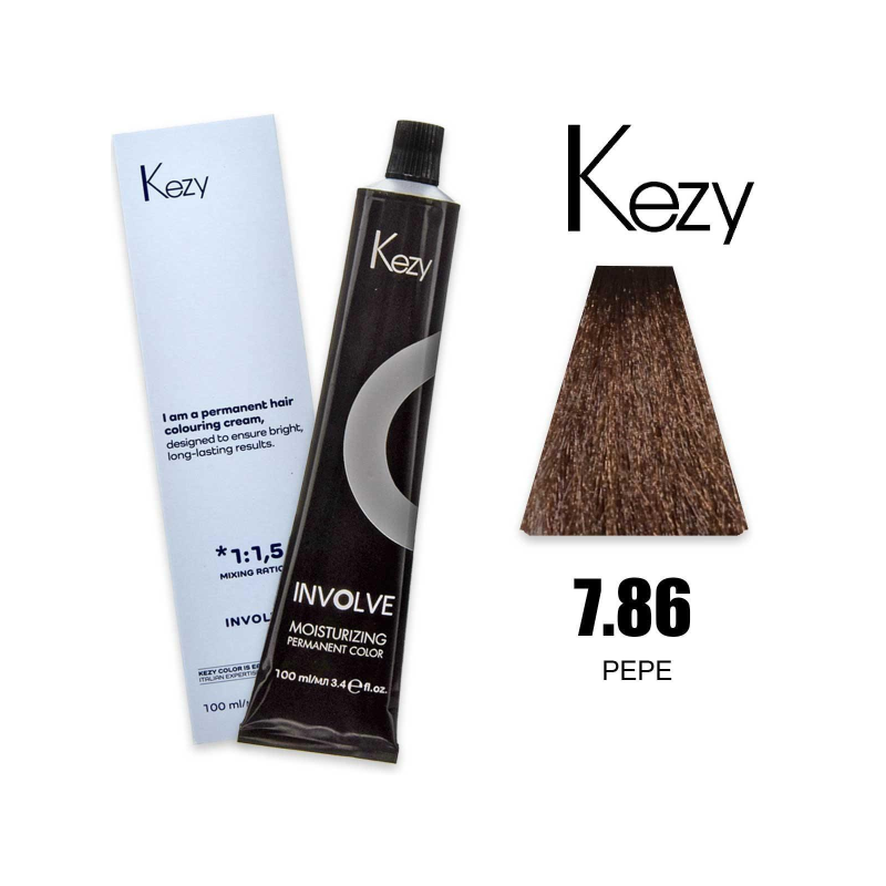 Kezy colorazione permanente in crema 7.86 - Pepe 100 ml