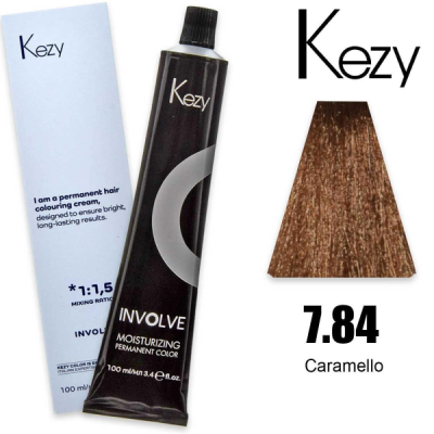 Kezy colorazione permanente in crema 7.84 - Caramello 100 ml