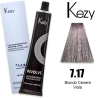 Kezy ccolorazione permanente in crema 7.17 - Biondo Cenere  Viola 100 ml