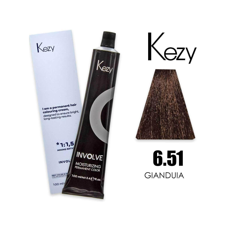 Kezy Involve Color Colorazione Permanente in Crema 6.51 / 6NBW 100ml