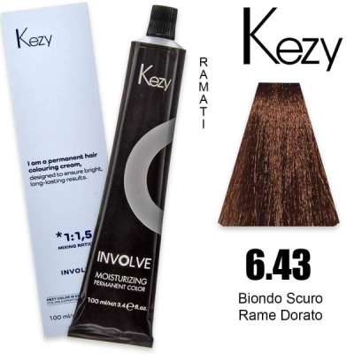 Kezy Involve Color Colorazione Permanente in Crema 6.43 / 6CG 100ml